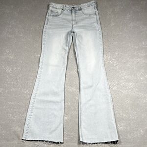 H&M High Rise Wide Leg Womens Size 10 Blue Denim Jeans Light Washed Pockets